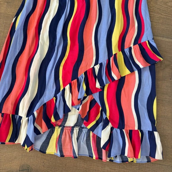 plenty by tracy reese daphne striped ruffle dress wavy midi - Picture 3 of 6